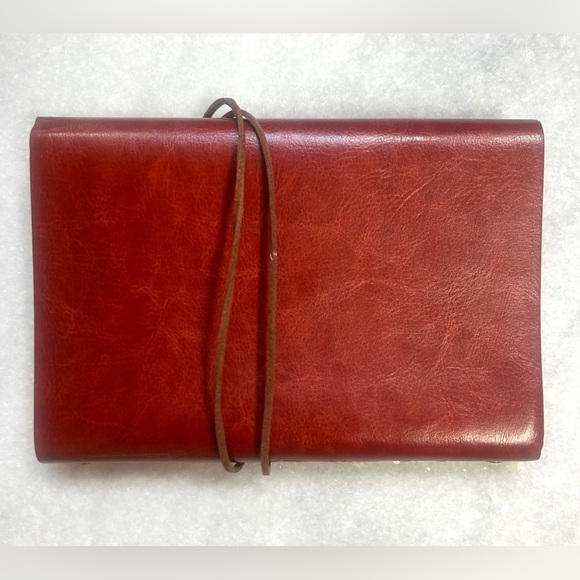 Vintage style leaf pattern notebook journal diary. Reddish Brown. New - Picture 4 of 9
